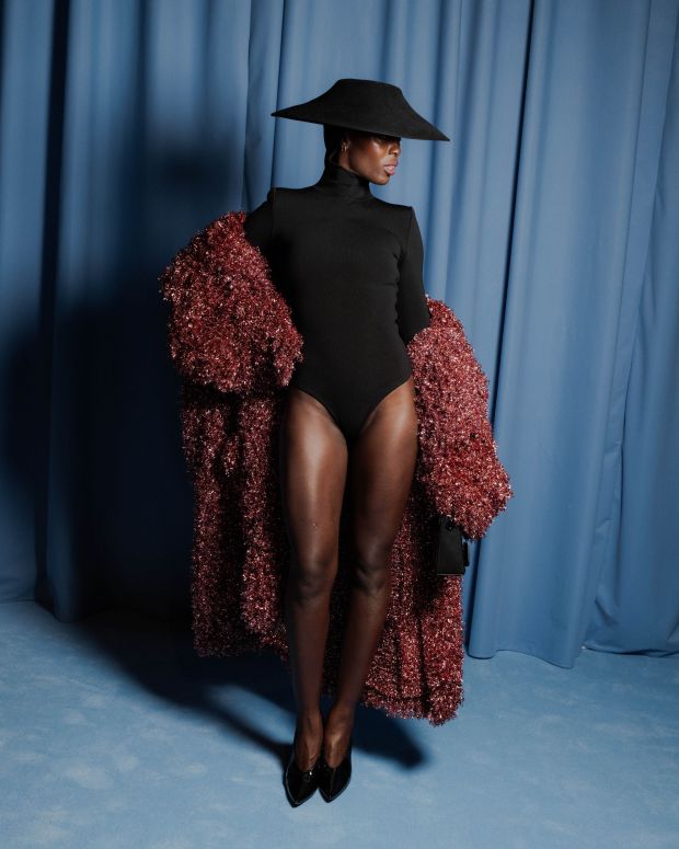 Jodie Turner-Smith at Paris Fashion Week.