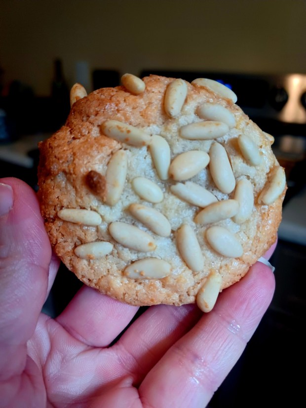 "PIgnoli cookies!" was the universal reply when I sent this pic out. My neighbor said the same when I brought over a plate. (Amy Drew Thompson/Orlando Sentinel)